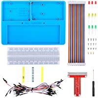 Para Arduino Raspberry Pi Holder Breadboard kit- kuman 7 en 1 Rab Holder GPIO Breakout Expansion para Arduino…